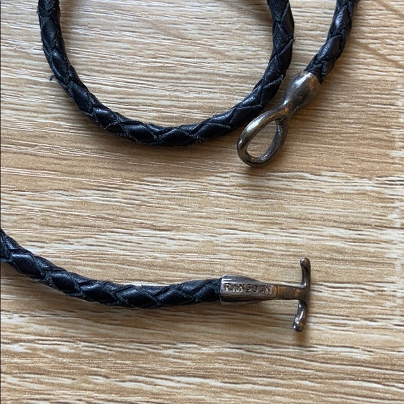 Ransoun Braided Leather Bracelet - Picture 2 of 3